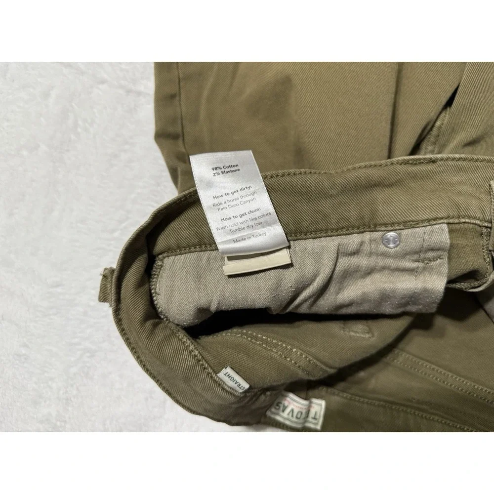 Tecovas Jeans Mens 32x28‎ Faded Green Straight Five-Pocket Comfort Denim